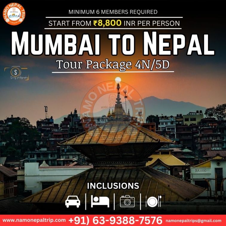Mumbai to Nepal Tour Package 4N5D